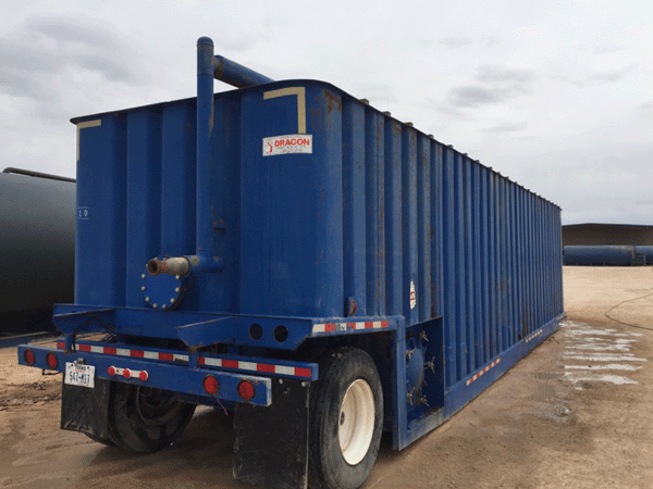 21000 Gallon Frac Tank Chart